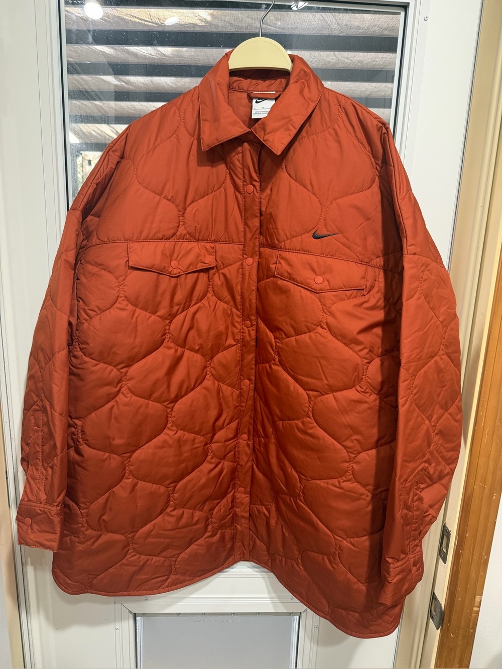 Nike women’s Quilted Puffer Jacket - Rust Orange